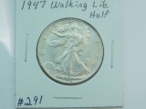 1947 WALKING LIBERTY HALF BU