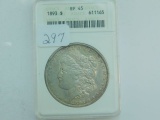 1893 MORGAN DOLLAR (A SEMI KEY) ANACS XF45