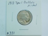 1913 TYPE-1 BUFFALO NICKEL XF