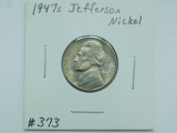 1947S JEFFERSON NICKEL BU