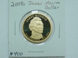 2008S JAMES MONROE DOLLAR PF