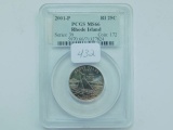 2001P RHODE ISLAND QUARTER PCGS MS66