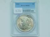 1923 PEACE DOLLAR PCGS MS62