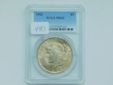 1922 PEACE DOLLAR PCGS MS62