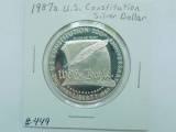 1987S U.S. CONSTITUTION SILVER DOLLAR PF