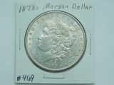 1878S MORGAN DOLLAR UNC