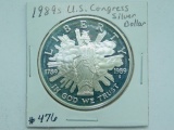 1989S U.S. CONGRESSIONAL SILVER DOLLAR PF