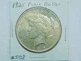 1925 PEACE DOLLAR BU