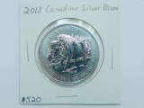 2013 CANADIAN SILVER BISON BU