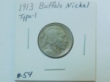 1913 TYPE-1 BUFFALO NICKEL XF