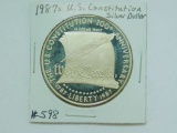 1987S U.S. CONSTITUTION SILVER DOLLAR PF