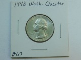 1948 WASHINGTON QUARTER BU