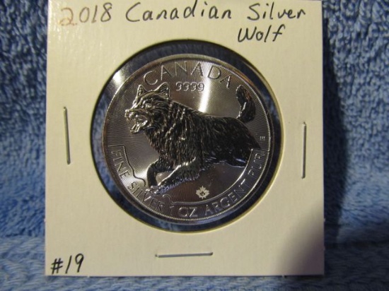 2018 CANADIAN SILVER WOLF BU