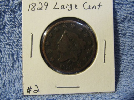 1829 LARGE CENT VG