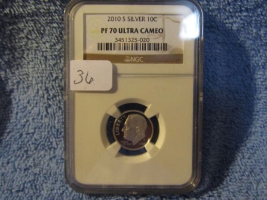 2010S SILVER ROOSEVELT DIME NGC PF70 ULTRA CAMEO