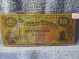 1869 $10. U.S. TREASURY NOTE 