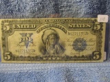 FR-281 $5. INDIAN CHIEF SILVER CERTIFICATE 1899 SERIES VF