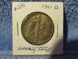 1941D WALKING LIBERTY HALF BU