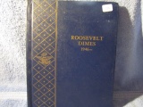 1946-64D SILVER ROOOSEVELT DIME SET IN ALBUM