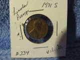 1931S LINCOLN CENT VG