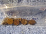 50 PRE-1920 LINCOLN CENTS