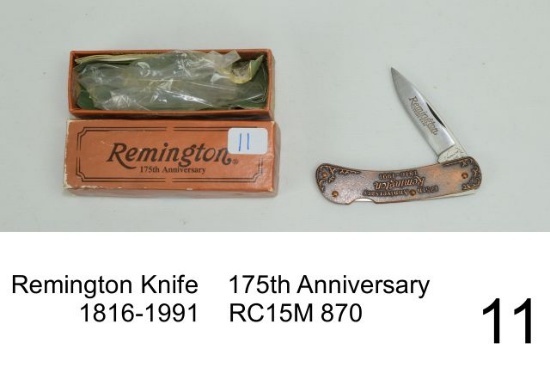 Remington Knife    175th Anniversary 1816-1991    RC15M 870