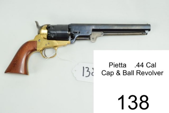 Pietta    .44 Cal    Cap & Ball Revolver    7½"    SN: 448845