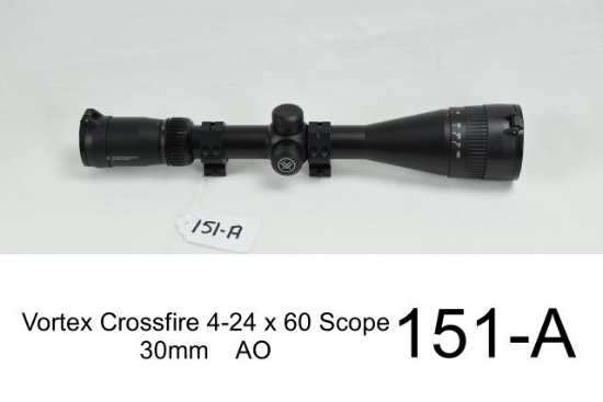 Vortex Crossfire 4-24 x 60 Scope    30mm    AO