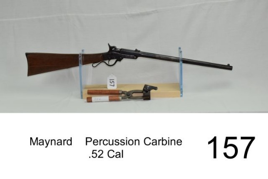 Maynard    Percussion Carbine    .52 Cal    Includes Lyman Bullet Mold    SN: 5061