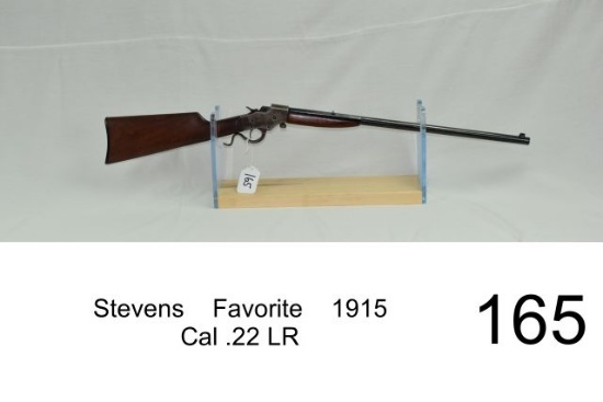 Stevens    Favorite    1915    Cal .22 LR    SN: 599
