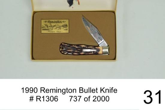 1990 Remington Bullet Knife    # R1306     737 of 2000