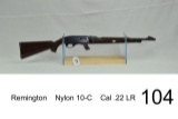Remington    Nylon 10-C    Cal .22 LR    SN: 2553905