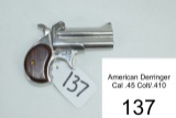 American Derringer    Cal .45 Colt/.410    2½