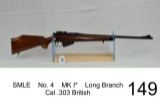 SMLE    No. 4    MK I*    Long Branch   Cal .303 British    SN: 33LS138