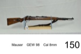 Mauser    GEW 98    Cal 8mm    SN: 340