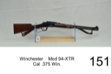 Winchester    Mod 94-XTR    Cal .375 Win.    Side Mount Scope Base    SN: BB021972