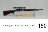 Remington    Nylon 66    Cal .22 LR    W/ Tasco 3-9 Scope