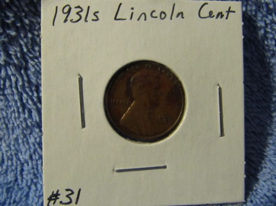 1931S LINCOLN CENT (A KEY DATE) XF