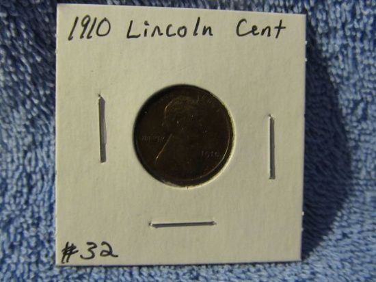 1910 LINCOLN CENT BU BN