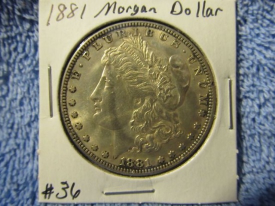 1881 MORGAN DOLLAR BU