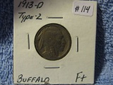 1913D TYPE-2 BUFFALO F+