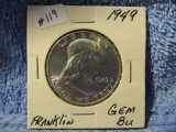 1949 FRANKLIN HALF GEM BU