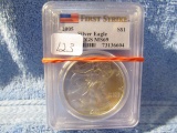 2005,07,08, U.S. SILVER EAGLES ALL PCGS MS69