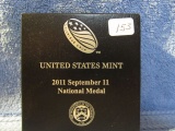 U.S. MINT 2011 SEPT. 11TH. NATIONAL SILVER MEDAL