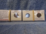 1911,13,13S, LINCOLN CENTS (3-COINS)