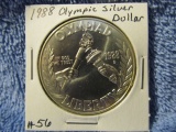 1988 U.S. OLYMPICS SILVER DOLLAR BU