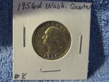 1956D WASHINGTON QUARTER BU