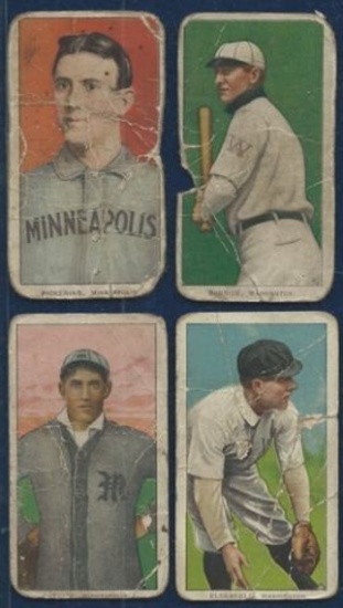 Lot of 4 1909-11 T206 tobacco baseball cards