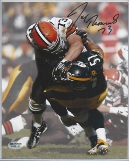 Joe Thomas autographed 8x10 color photo. SGC authenticated