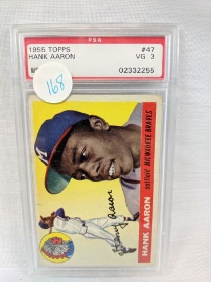 1955 Topps Hank Aaron PSA Graded